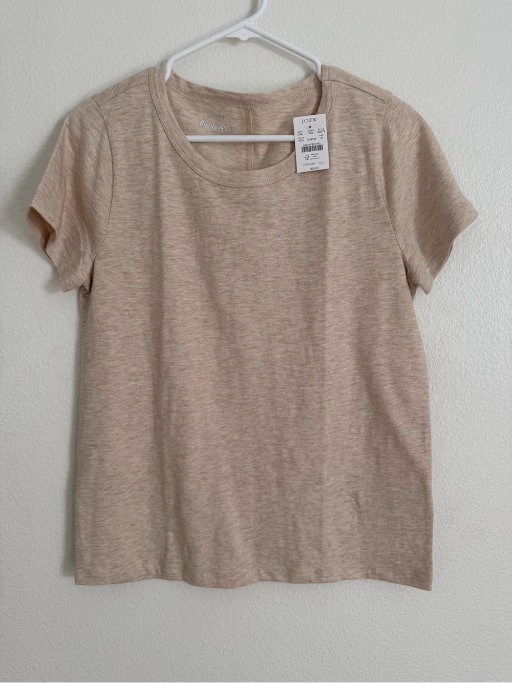 J. Crew Factory Girlfriend Tee - Heather Oatmeal